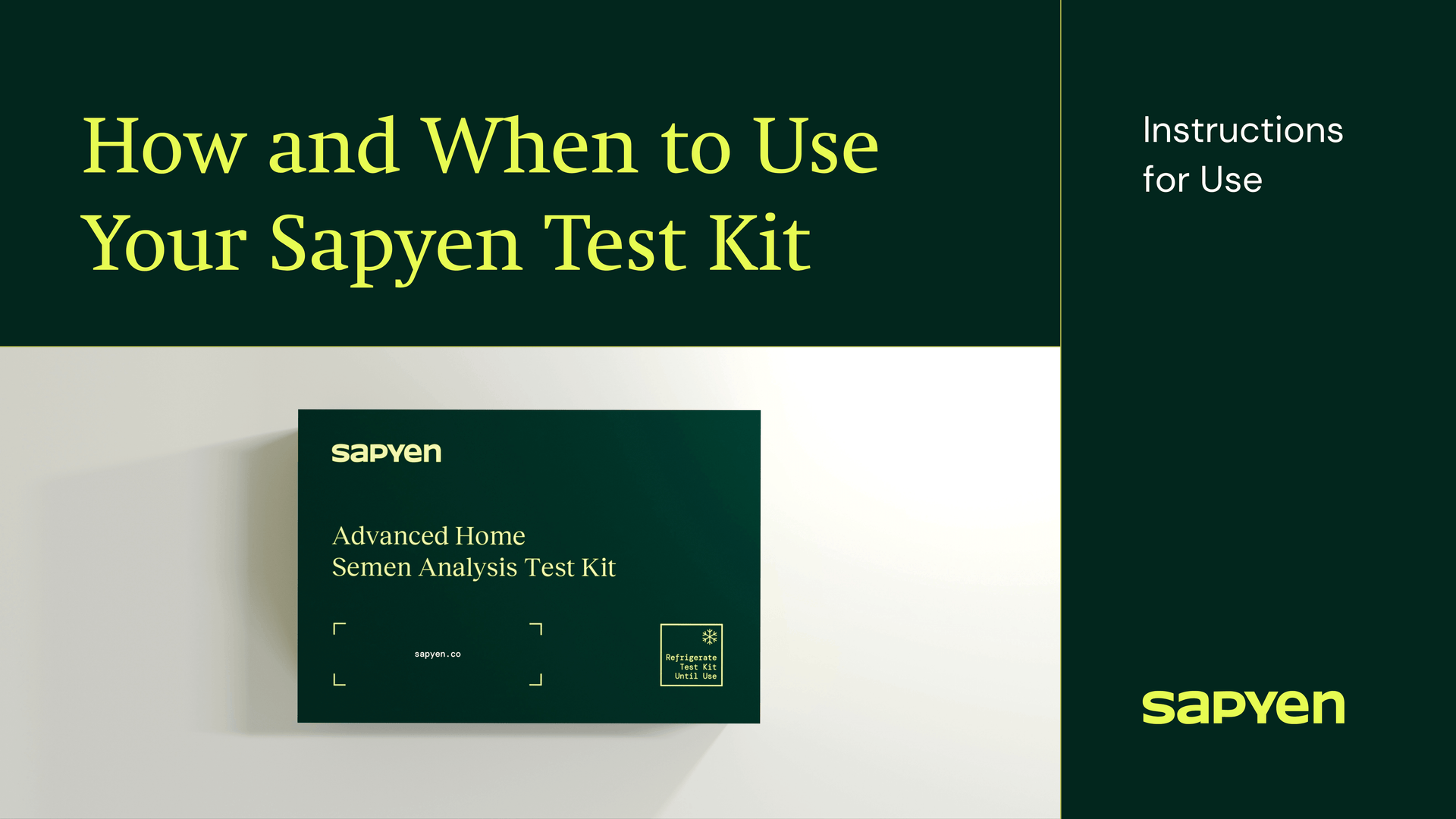 Sapyen Instructions